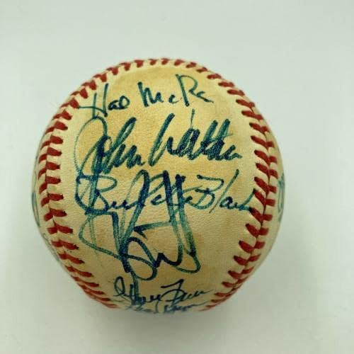 1985 Отбор Шампиони на Кралското световните серии Канзас Сити бейзбол Подписа Договор С JSA COA - Бейзболни топки колеж с автограф