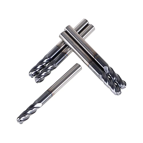 Твердосплавная fresa LiGuVCY е Подходящ за рязане на цветни метали на алюминии Диаметър на опашка 1/4 x 3/4 Дължина на рязане x 2-1 /2 инча Обща дължина 5 броя
