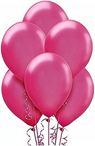 Балони от латекс Amscan, Един размер, Розови
