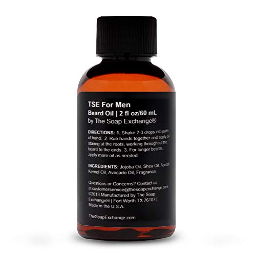 Масло за оформяне на брада, ТСЕ for Men с Хладен аромат на мента - 2 ет. унция / 60 мл, ръчно изработени, Дълбоко климатик,