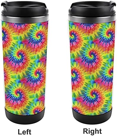 Чаши за кафе за Пътуване Vortex Вратовръзка Боядисват с Капак, Изолирани Чаши, Бутилка За Вода С Двойни Стени От Неръждаема