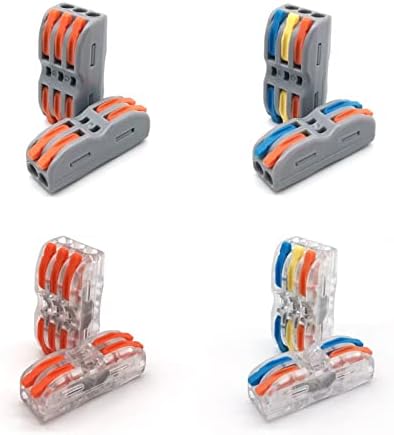 Cable конектори SHUBIAO Mini Fast Тел Универсален Компактен Съединител за кабели с пружинным съединение, вставная клеммная