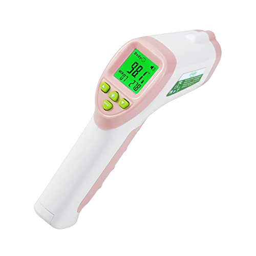 Безконтактен дигитален термометър за челото се изпълвам с гордост, без докосване, за възрастни, деца и бебета. Точен