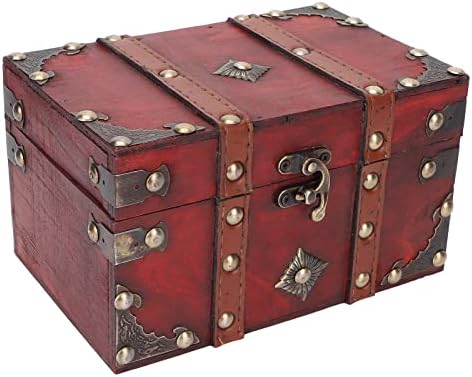 Cryfokt Ретро Дървена Кутия За Съхранение на пури в ограничени бройки на Бижута Кутия Памет Декоративна с Откидными Капаци