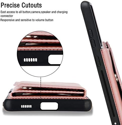YSNZAQ Ретро Монофонични чанта-портфейл за Samsung Galaxy S21 Ultra 5G 6,8 , Противоударная защита от TPU на Кожата със