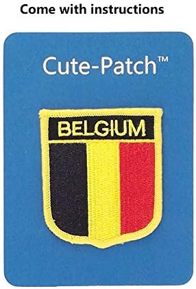 Сладък нашивка Белгия Белгийски Национален Флаг, на Бродирани Желязо Пришитом Нашивном Иконата