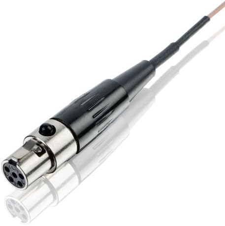 Countryman E6XOW7L2L4 Еластични, Гъвкави Ненасочени слушалки E6X с 2 мм кабел за предаватели Lectrosonics (светло бежово)