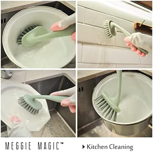 Набор от Домакински Почистващи четки Meggie Magic от 2 части, Четка за миене на съдове и Четка-Чистач, Кухненски Четка