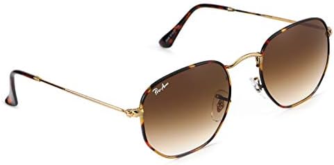 Pro Acme Малки Квадратни Слънчеви Очила за Жени И Мъже с Натурални Стъклени Лещи в Шестиугольной Рамки