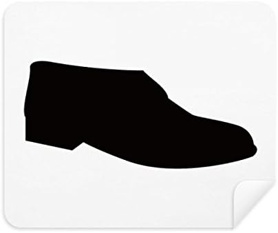Мъжка Черна Кожена Обувки Контур Плат За Почистване на Екрана за Пречистване на 2 елемента Замшевой Тъкан