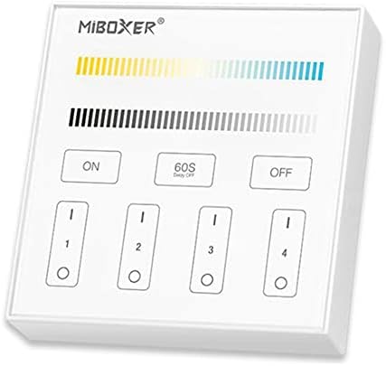 Vrabocry MiBoxer B2 Безжична 2,4 G RF 4 Зони CCT Цветна Температура на Led Лента Монтиране на дистанционно управление