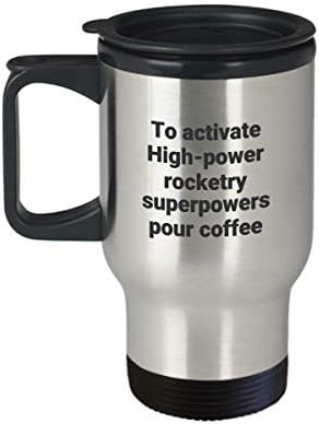 Мощна Ракета Чаша За Пътуване - Забавно Термоизолированная Кафеена Чаша Суперсила От Неръждаема Стомана В Подарък