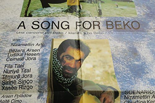 Песен за плаката на филма Beko, оригиналът е в сгънат вид
