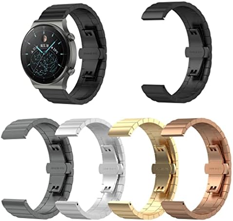 awcnilacav Метална каишка за Huawei Watch GT3 46 мм Honor 3 GS PRO Водоустойчив Здрав Smart-часовници Модерен Каишка