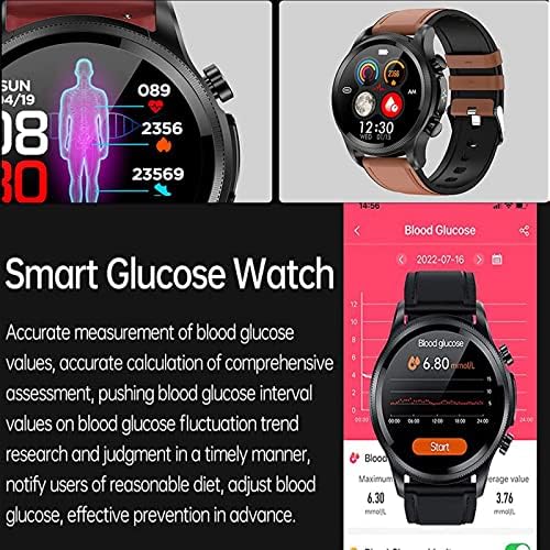 FAIULO Geekran Smartwatch, Geekran Водоустойчив Ipx68 Интелигентен мониторинг на нивата на глюкоза в кръвта, 2023 Нови