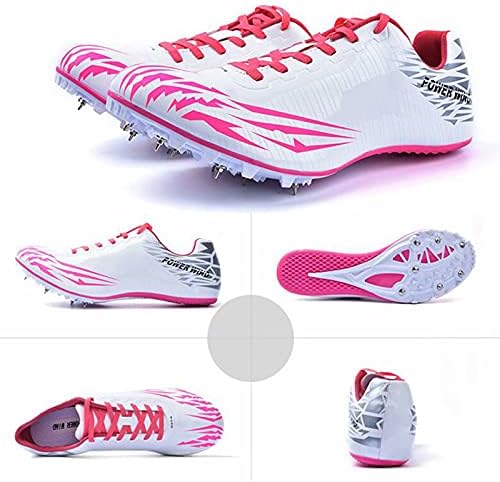 JRYⓇ Дамски обувки за спринт с шпайкове за бягане - Лека Професионална Спортни обувки за момчета, Момичета, Жени, Мъже