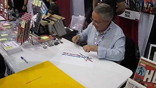 Майк Зек, Литография с автограф и подпис на 11x17 G. I. Joe от алманах с подпис FE COA. Истински Американски Герой