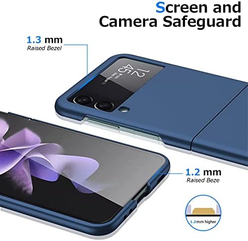 Калъф RLUYIDIKS за Samsung Galaxy Z Flip 4, Тънък твърд матово калъф за вашия телефон от КОМПЮТЪР, Съвместим с безжична
