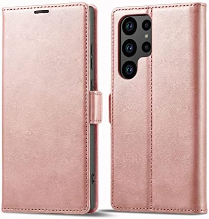 Чанта-портфейл за Samsung Galaxy S23/S23 Plus/S23 Ultra, флип-надолу капак за мобилен телефон от изкуствена кожа с функция