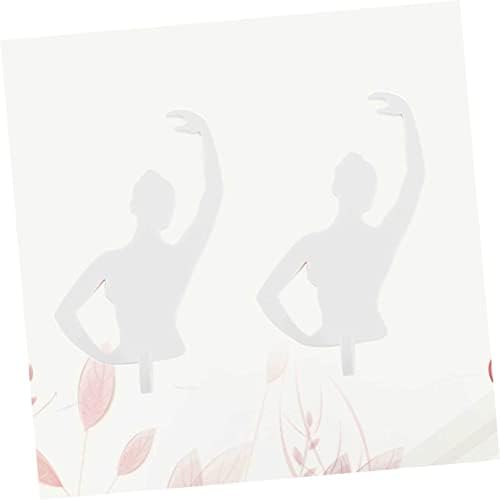 Zerodeko Закачалка Куки 2 елемента Стенни Творчески Момичета Цветна Подвесная Кърпа За Почистване на Куката Балетное