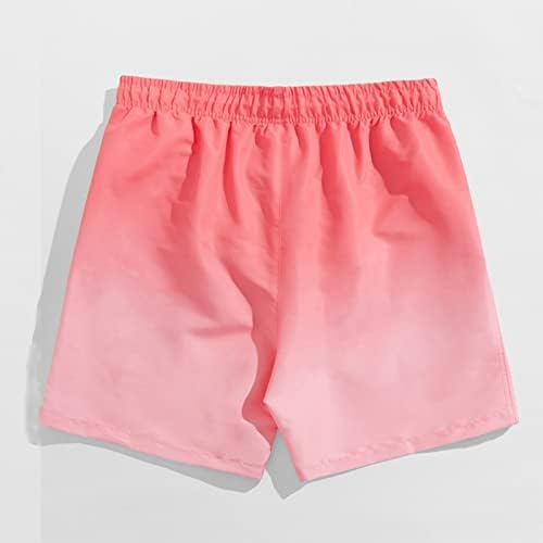 Bmisegm Плажни Шорти Мъжки Модни Ежедневни Къси Панталони Наклон на Цвят Дантела Шорти за Почивка на Море Костюм Шорти