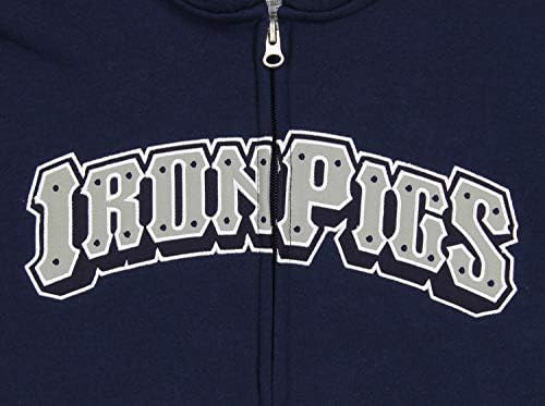 Hoody Outerstuff MLB Youth Boys LeHigh Valley IronPigs с надпис Wordmark от кепър лента през Голям размер