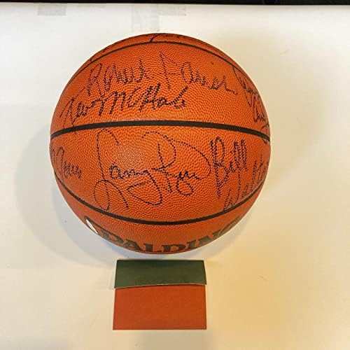 1985-86 Бостън Селтикс, Екипът Шампиони на НБА, Подписано на Официална Баскетболна топка UDA на игра в НБА Баскетболни