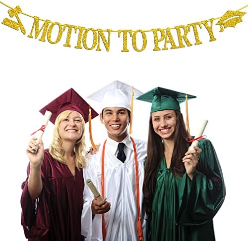 Банер Motion to Party с Бала Кепкой, Бъдещ Юрист, Аксесоари за декорация за абитуриентски бал Юридическия факултет/колеж