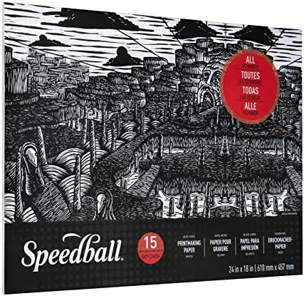 Хартия за печатарството Speedball, Бележник 24x18, 15 Листа