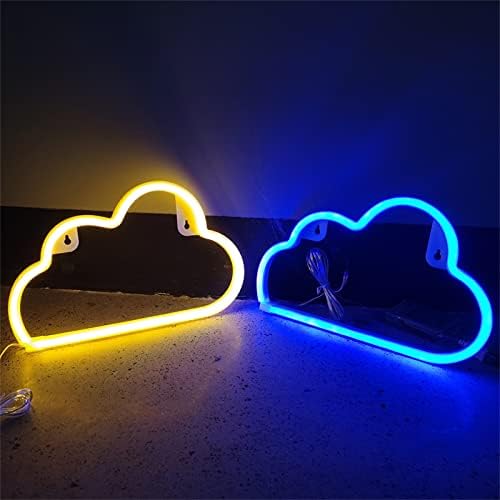 MAXSMLZT Мультяшная Знак във формата на Облак LED Неонови Настолни Лампи USB За Батерии За Домашно Парти, Детска, Художествена