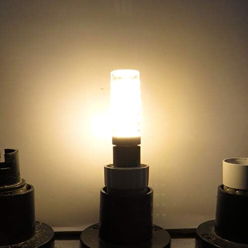 Led Полилей с регулируема яркост 10 W E12 (6 бр.)- 3000 К, Топло Бели Сменяеми лампи с нажежаема Жичка с Мощност 80 W,