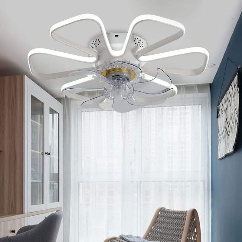 Вентилатор на тавана за Ресторант ChezMax Nordic с Подсветка, Дистанционно Управление, Умно Украса на Всекидневната,