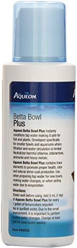 Aqueon 4 Опаковки на Климатик за вода Betta Bowl Plus и Дехлоратора, по 4 унции течност във всяка.