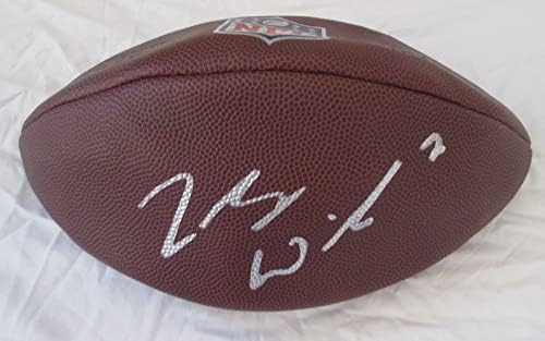 Футболист NFL Зак Уилсън с автограф на Уилсън, удостоверяване на PSA / ДНК, Ню Йорк Джетс, Puma УБЮ, драфт NFL 2021