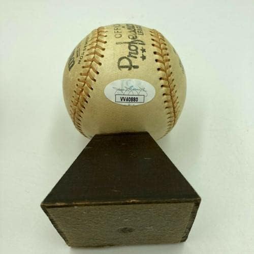 Еди Матюс и Боб Юкер подписаха бейзболен трофей City Champs Trophy 1965 г. JSA COA - Бейзболни топки с автографи
