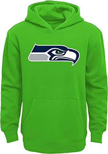 Outerstuff Младежки отбор от NFL 8-20 Цвят на Основния Лого Руното Hoody С качулка