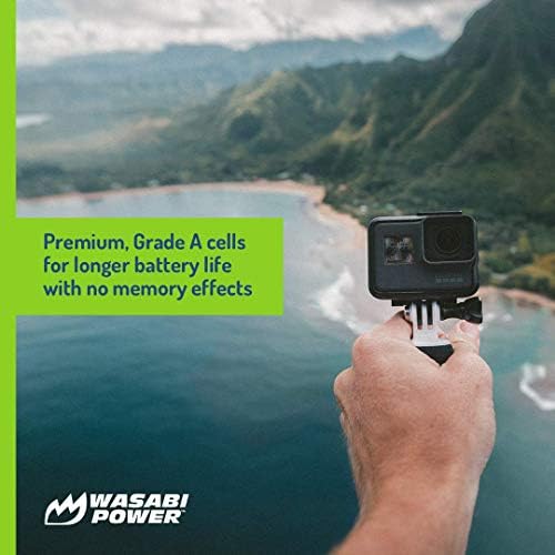 Батерия Wasabi Power (2 комплекта, 1280 ма) и тройно USB-зарядно устройство за GoPro HERO3, HERO3+