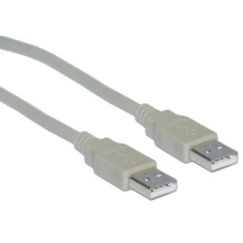 CableWholesale 3-крак кабел за USB 2.0, Бежово, Мъжки, Тип A, Високоскоростен USB кабел, Тип A-Кабел за трансфер на данни