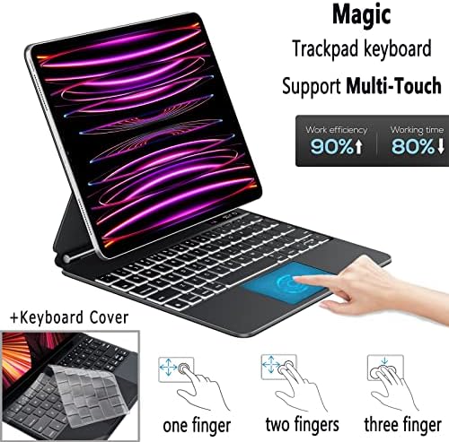 Калъф-клавиатура EAMPANG Magic TrackPad за iPad Air 4-ти 5-то поколение Pro 11 инча-1-во 2-ро 3-то 4-то поколение, Тънък