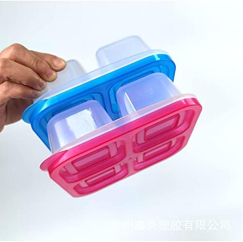 Bppyvct Кутия за закуски Bento Box с 4 отделения, за Многократна употреба, Контейнери за храна За деца и възрастни В