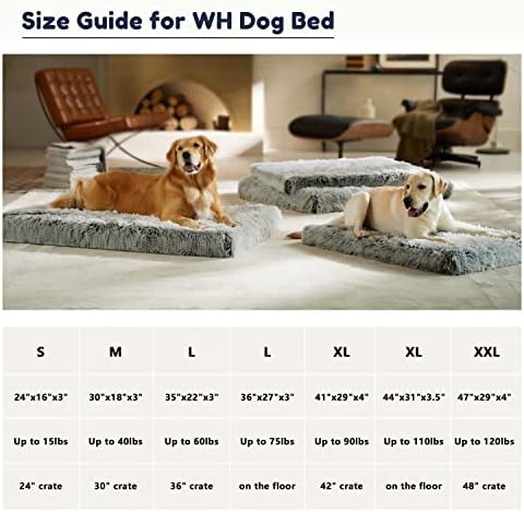 Голямо легло за кучета Western Home за кучета със средни размери, Ортопедично Легло за кучета от Стиропор за яйца, Водоустойчив