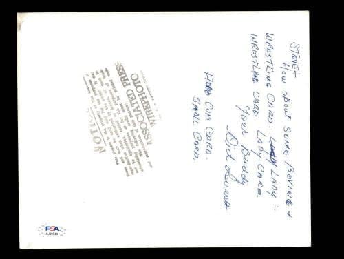 Харви Куэнн С Подпис на ДНК PSA 8x10 Оригинала 1953 г., Метална Снимка, за Автограф Тигри - Снимки на MLB С автограф