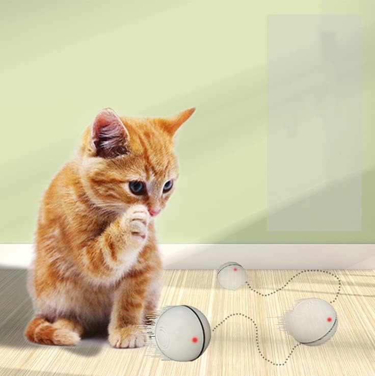 Автоматично Случаен Топката с led Подсветка за домашни Любимци Уникален Автоматично движеща Се Топка за Котки за Забавление