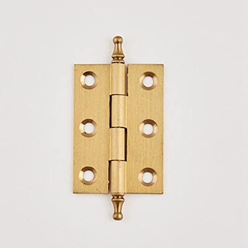 XDCHLK 5 Бр Мат Месинг Декоративни Панти за вратите на гардероба Злато (Размер: 75 мм)
