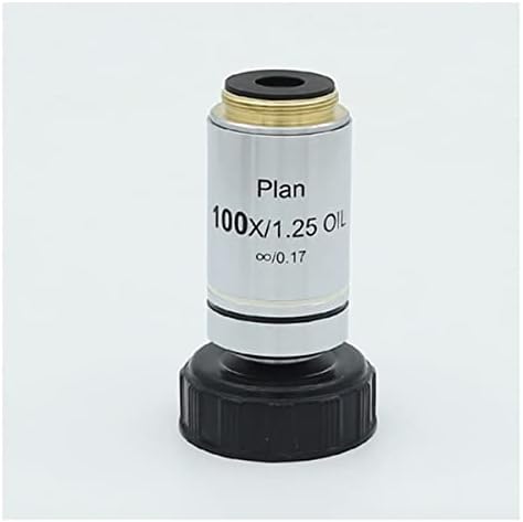 Комплект микроскоп 4X10X20X40X 60X100X Адаптери за обектив на микроскоп с ахроматическим обектив Plan Infinity (Цвят: