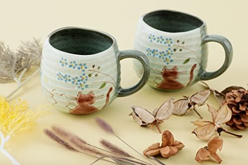 Японската чаена чаша HAKONE YOSEGI, котешка чаша Kutani Yaki (прибори), Кафеена чаша Sunny Place (Бяла, 1)