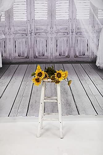Кейт Сватбени Декори за Фотосесия Бяла Завеса Полилей Фон Ретро дюшеме Фон за фото студио 10x10ft