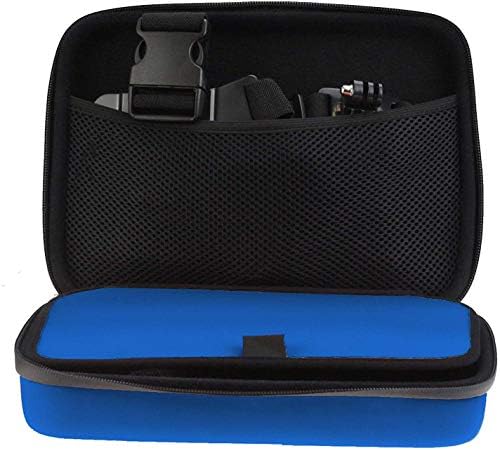 Здрав калъф за екшън камери Navitech Blue за тежки условия на работа - Съвместим с вградена камера AKASO V50 Pro