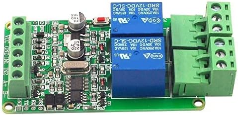 ZYM119 2-лентов 12 В Релеен изход Вход Превключвател RS485 Точков TTL Steuermodul (Размер: 12 В) на Печатна платка