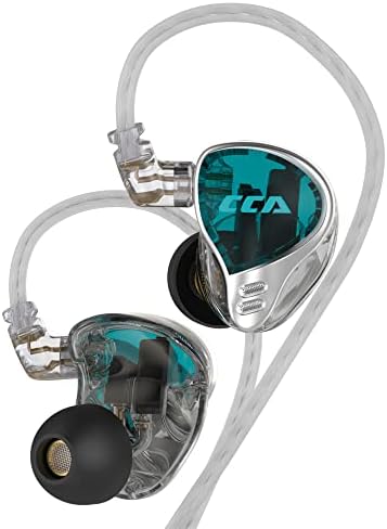 Ушите CCA CA10 Hi-Fi IEM, 5 шофьори БА, Модернизирани мониторные ушите без entanglements, Слушалки за меломани (без микрофон,